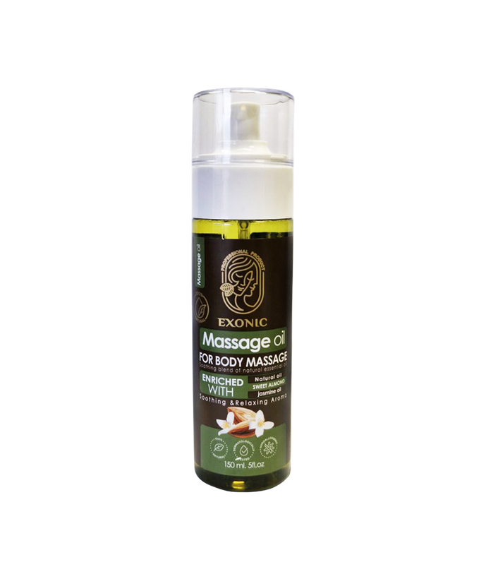 روغن ماساژ بدن اکسونیک حاوی روغن بادام شیرین و روغن یاس